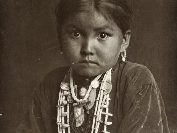 Petite fille Navajo, Arizona