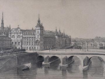 View of Paris (La Conciergerie and Pont Neuf)