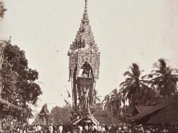Funeral of a Buddhist Priest, Rangoon