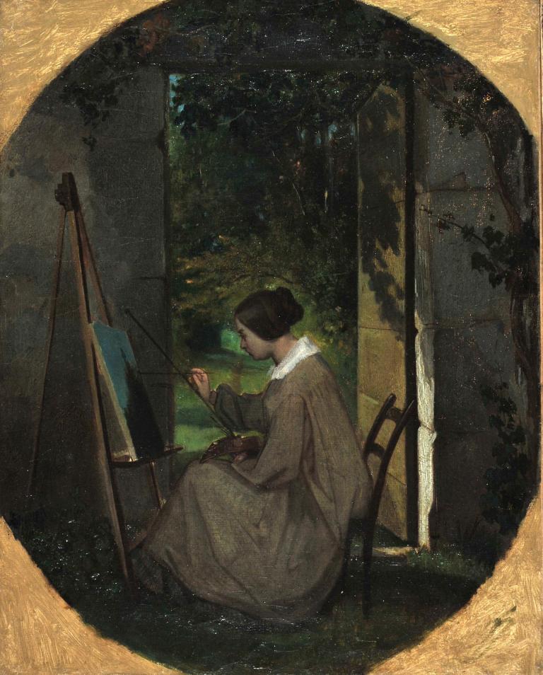 Portrait of Adèle Gamel painting