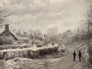 Paysage sous le givre