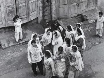 Camp de réfugiés à Jammu, Cachemire, Inde 