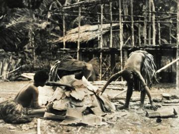 A lot of 31 photographs of Natives of Papua-New Guinea