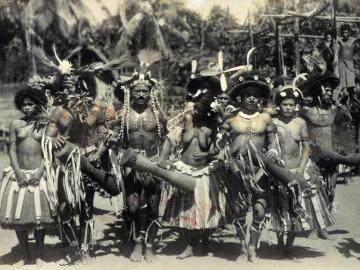 A lot of 31 photographs of Natives of Papua-New Guinea