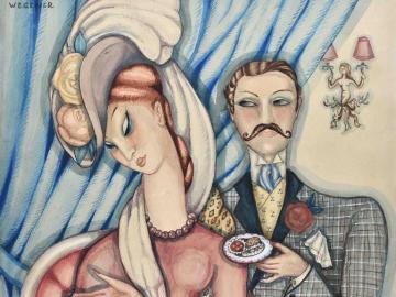 Couple au café 