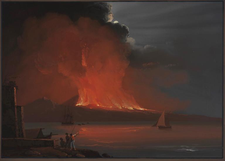L'Eruption nocturne du Vésuve en 1810