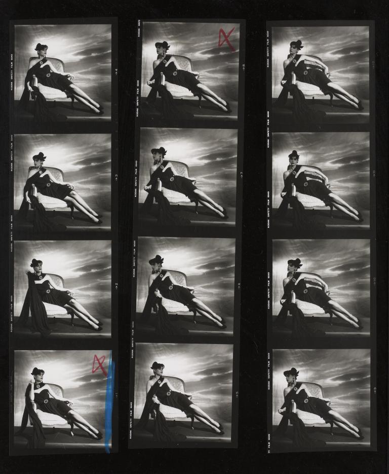Linda Evangelista for Chistian Dior, Serie Un soir court et foureau