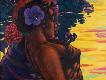 Vahine à la fleur d’hibiscus (Tahiti)