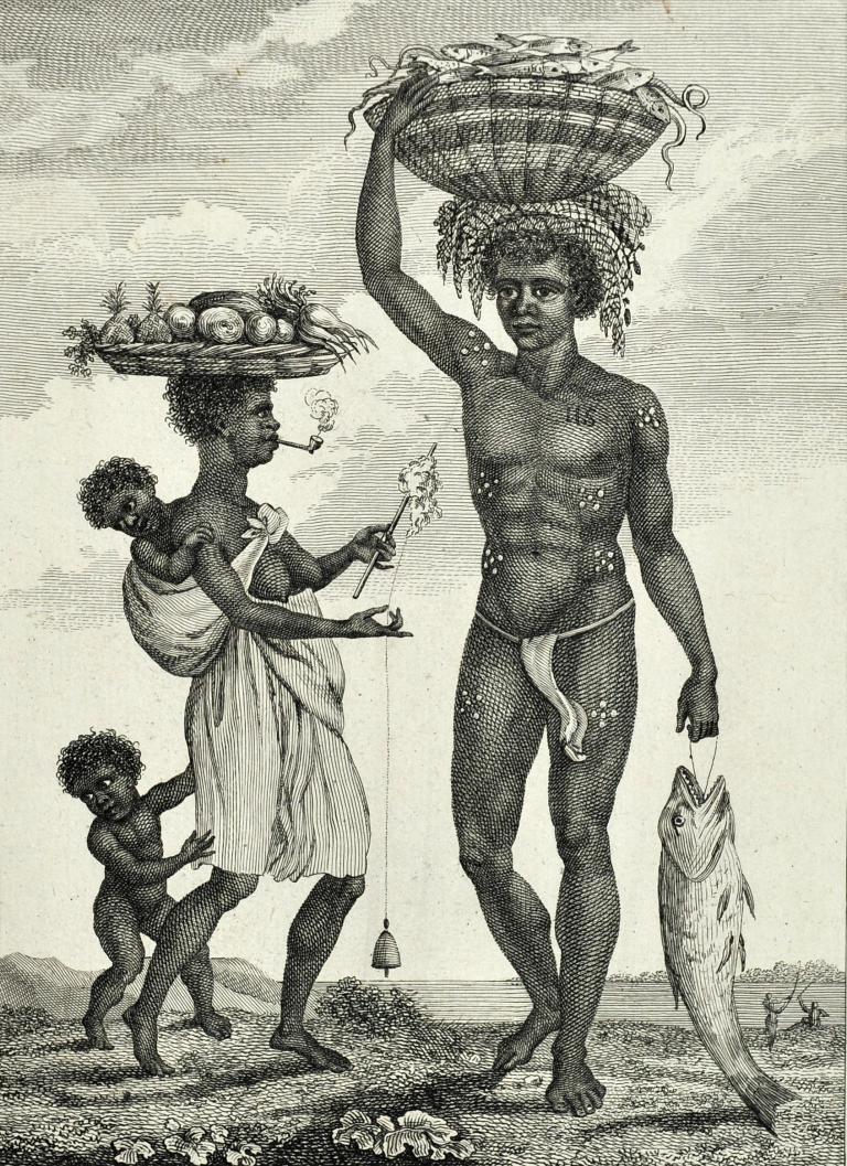 Famille d'esclaves nègres de Loango