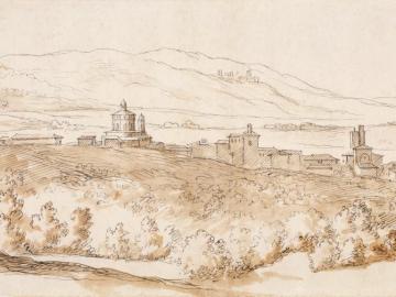 Vue de la marina près de Rome