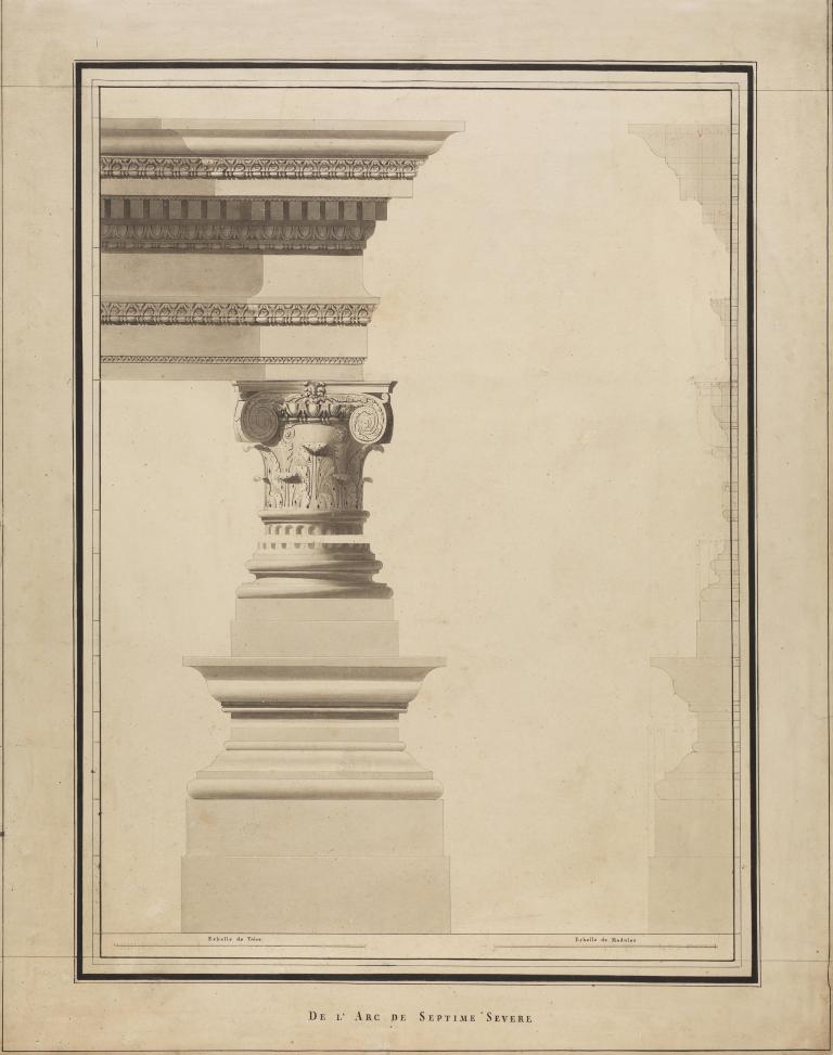 Study of the Arch of Septimius Severus