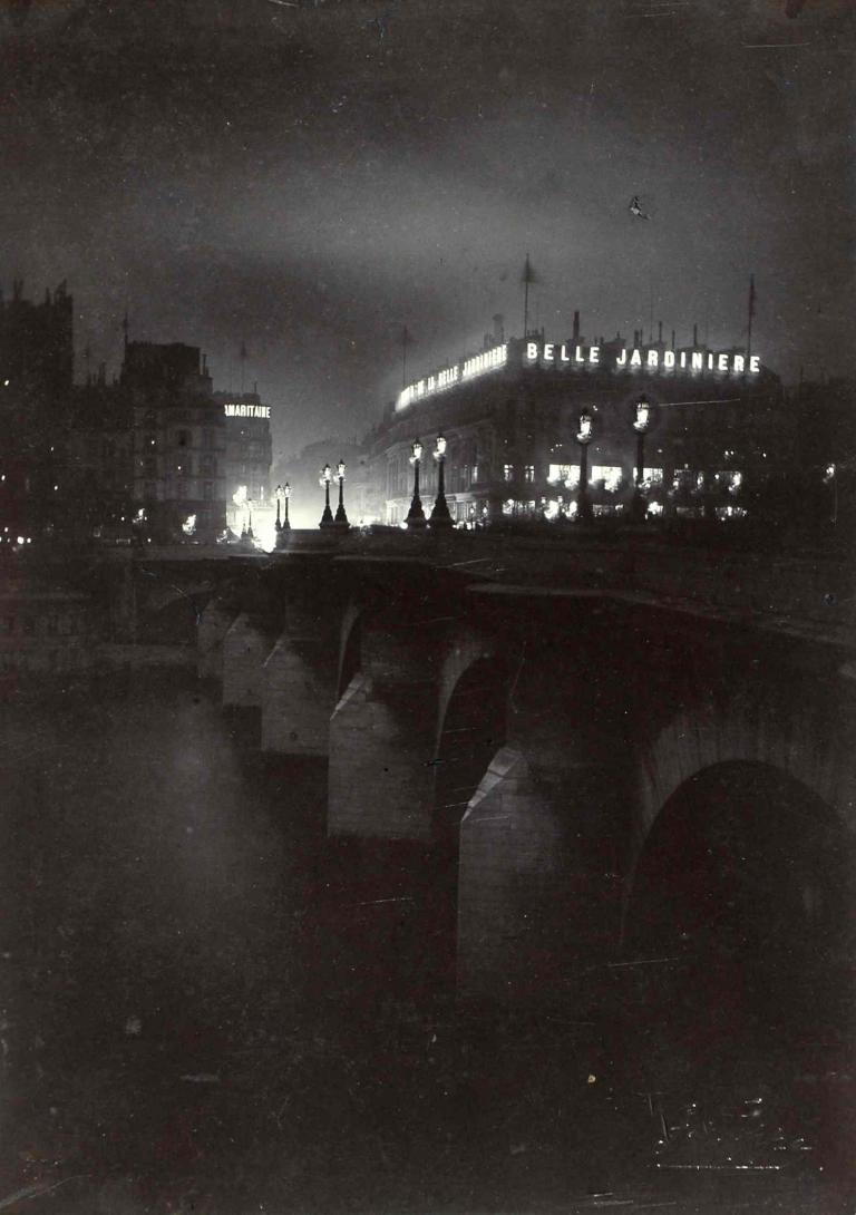 La Belle Jardinière, La Samaritaine et le Pont Neuf, Paris, décembre 1899