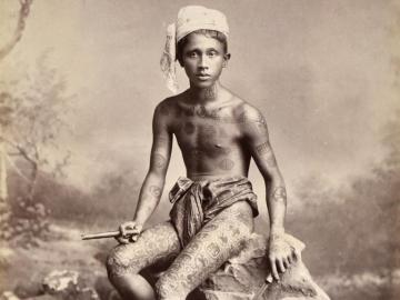 Tattooed Young Man, Rangoon