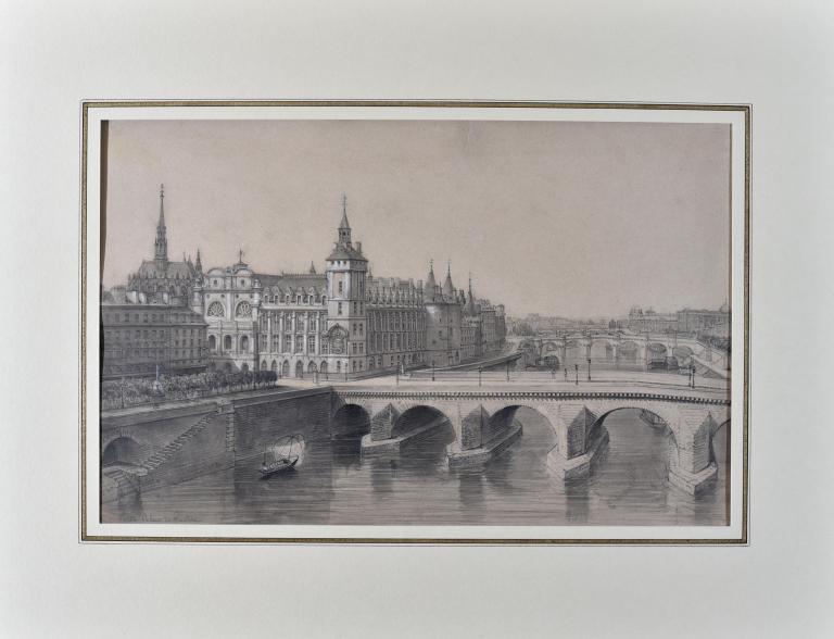 View of Paris (La Conciergerie and Pont Neuf)