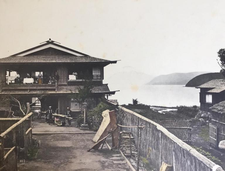 Fuji from Hafuya Hotel, Hakone Lake