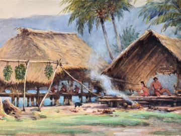 Native Houses, Tahaa, Raiatea