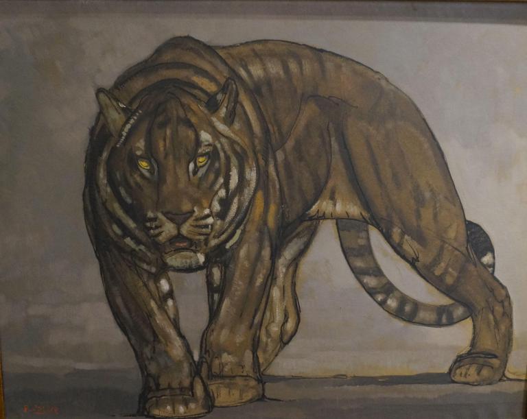 Tigre marchant 