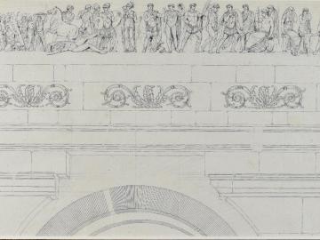 Relief study of the Gate of Persecution at Ephesus