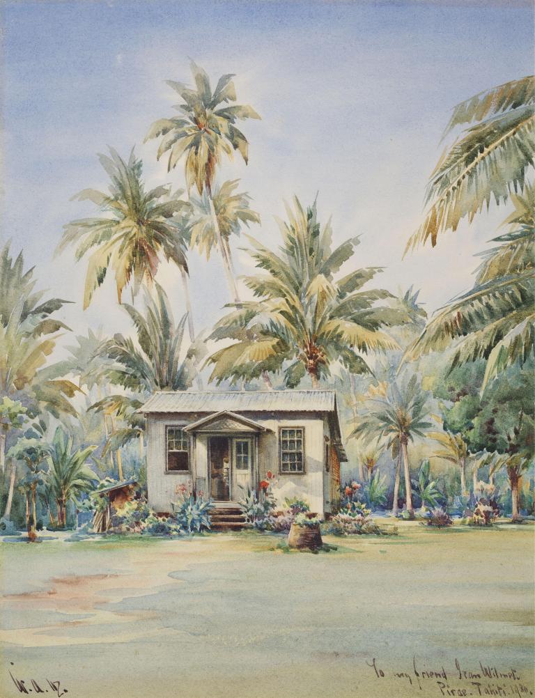 Vue du fare de Jean Wilmet à Pirae (Tahiti)