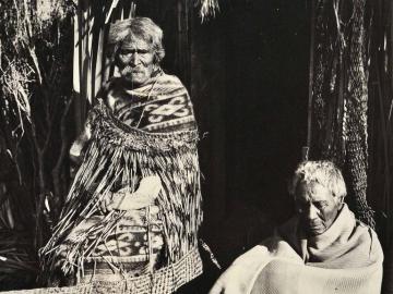 Portrait de deux chefs Maori
