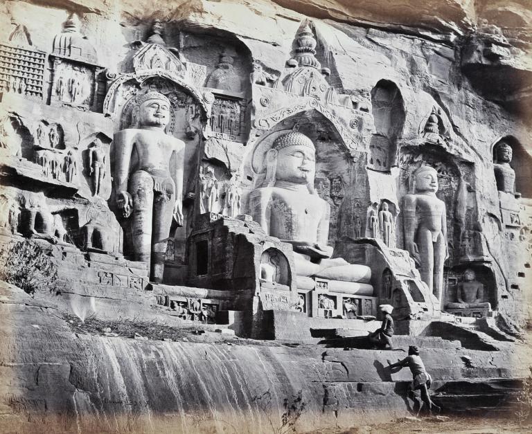 Sculptures rupestres Jaïn, Fort de Gwâlior (Inde du Nord)