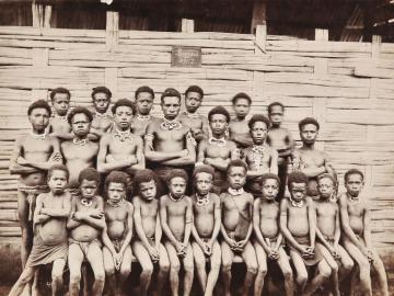 A set of six photographs, Astrolabe Bay, German New-Guinea