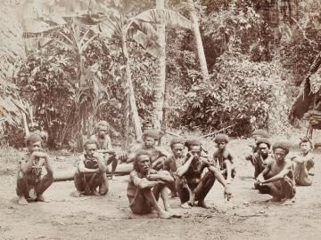 A set of six photographs, Astrolabe Bay, German New-Guinea