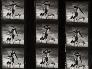 Linda Evangelista for Guy Laroche, Un soir court et fourreau