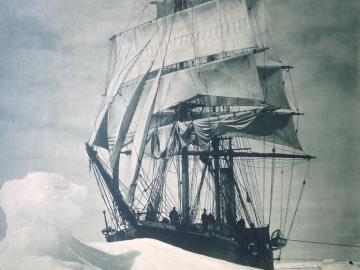 Le Terra Nova icebound in the pack, 13 December 1910