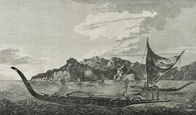Vue de la Baye de la Resolution dans l'isles des Marquises
