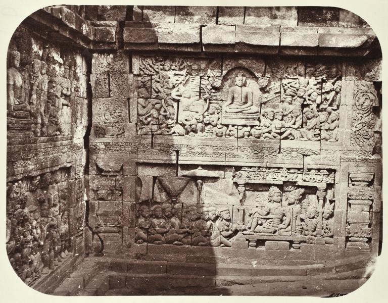 Bas-reliefs in the Ruins of Bvera Bouddha